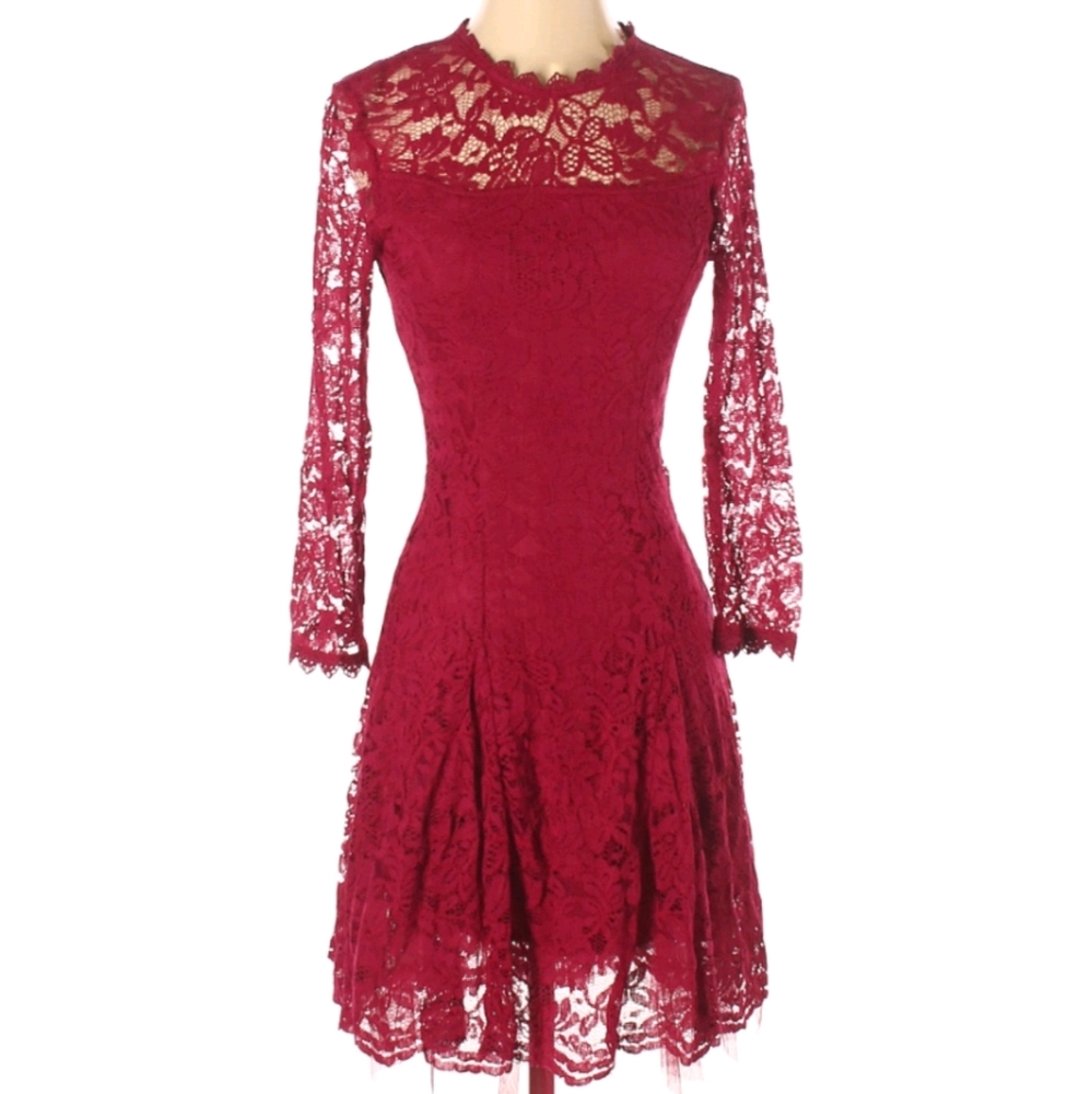 Francesca Beautiful Red Lace Dress